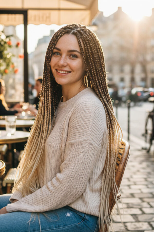 Afrika Örgüsü Ve Rasta İçin Sen Ombreli  /  / Platin