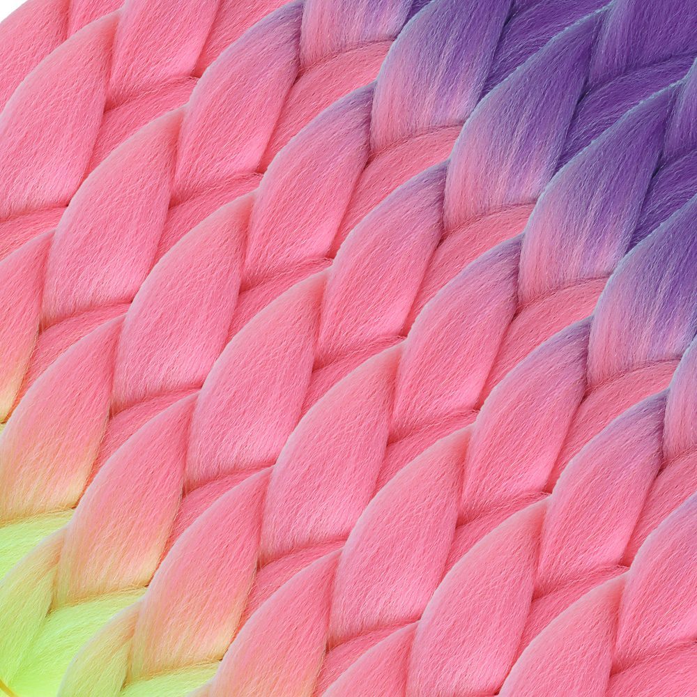 Afrika Örük Ombreli Sen 100 Gr. / Mor / Açık Pembe / Neon Sarı - Görsel 2