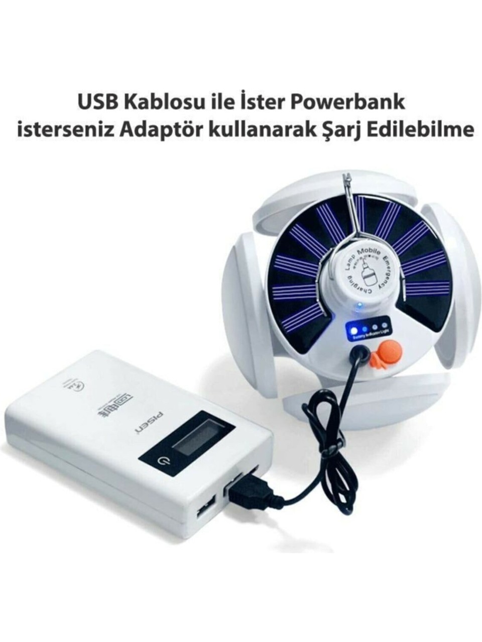 Polizei P-038 Solar Güneş Enerji Ve Usb Sarjli 5 Kanatlı - Görsel 4