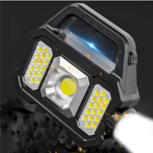 Polizei P-880A Solar Powerlı Şarjlı Taşınabilir Güçlü Fener - Görsel 3