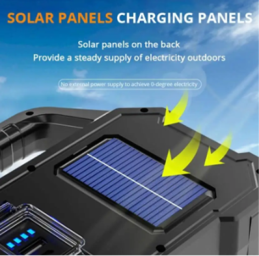 Polizei P-880A Solar Powerlı Şarjlı Taşınabilir Güçlü Fener - Görsel 5