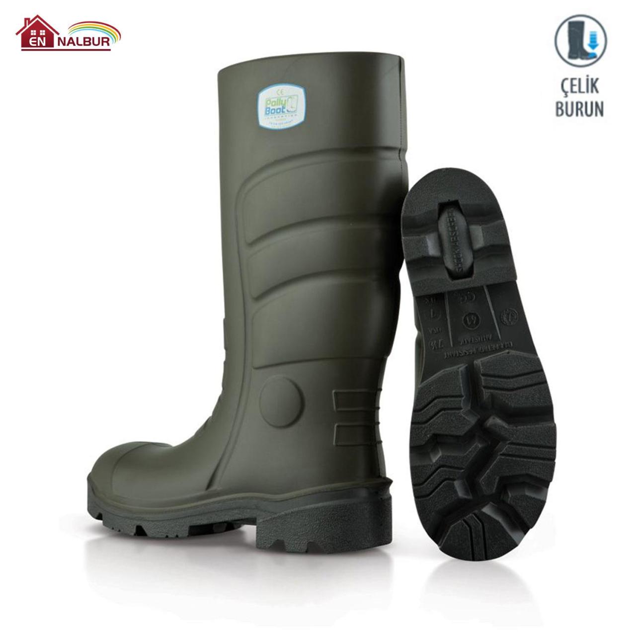 Pollyboot Vega 44 Numara Çelik Blu Çizme Poliüratan - Görsel 2