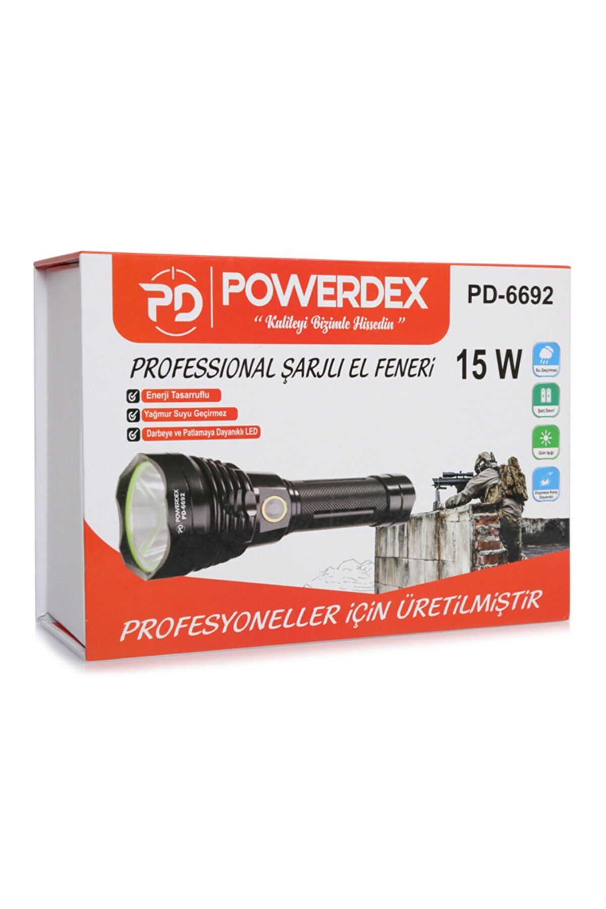 Pd-6692 15 Watt 1000 Lümen Profesyonel Şarjlı - Görsel 2