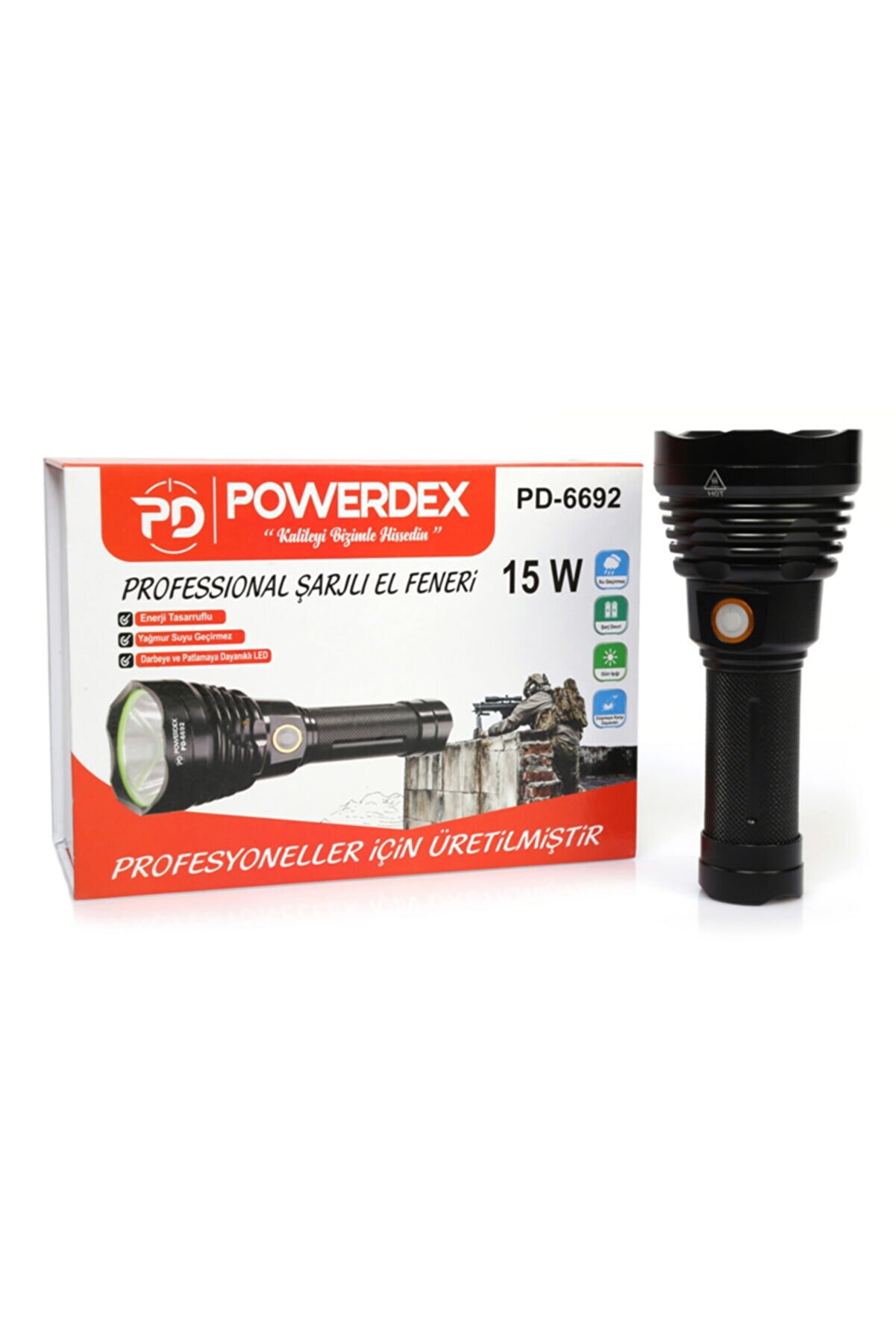Pd-6692 15 Watt 1000 Lümen Profesyonel Şarjlı - Görsel 3