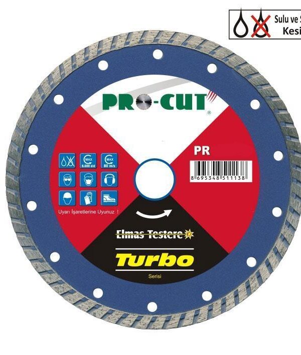 Prut AB 115 mm Turbo Kanallı Elmas Testere