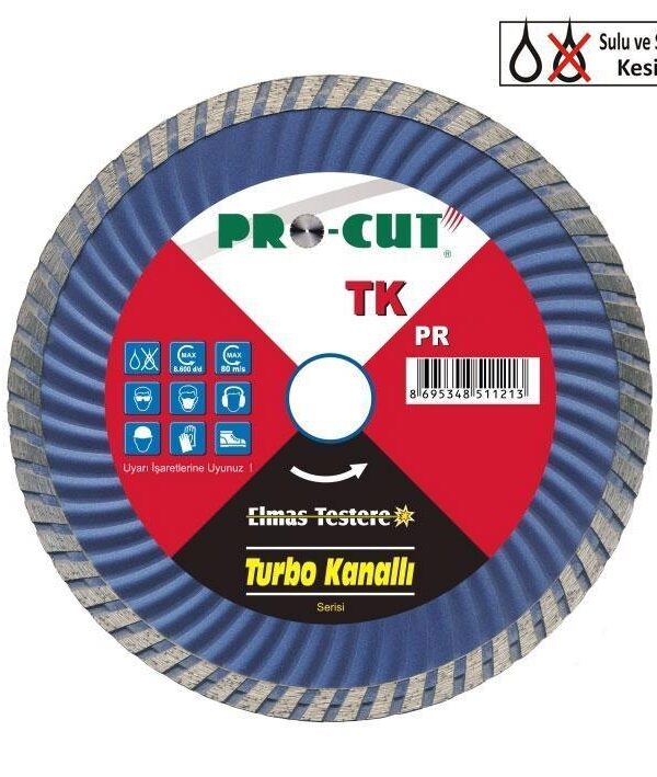 Prut TK 115 mm Turbo Kanallı Elmas Testere