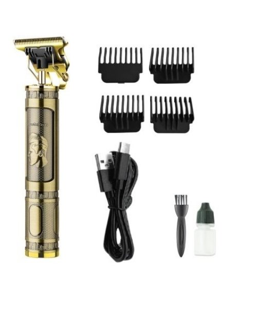 PS-033 Çelik Kasa Profesyonel T-bıçak Sakal Ense Ve Çizim Tıraş Makinesi