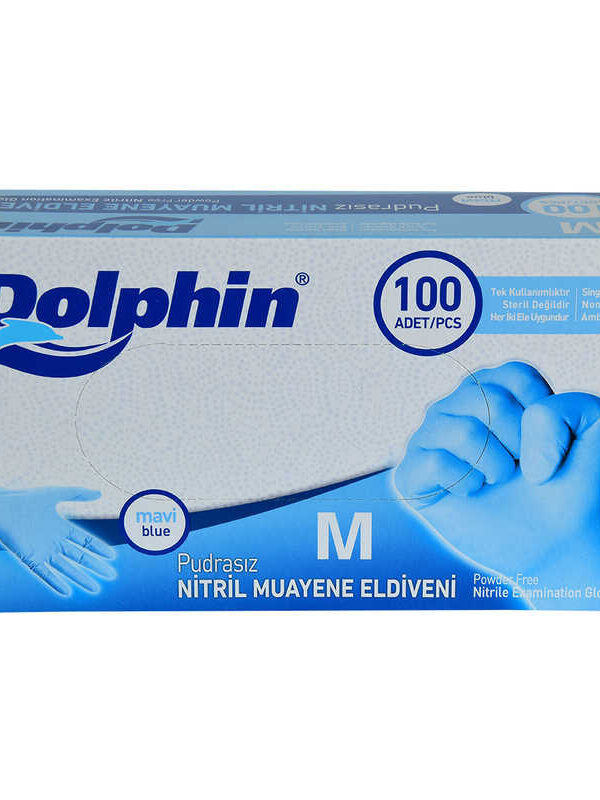 Pudrasız Mi Nitril Eldiven Orta Boy (M) 100 Lü Paket