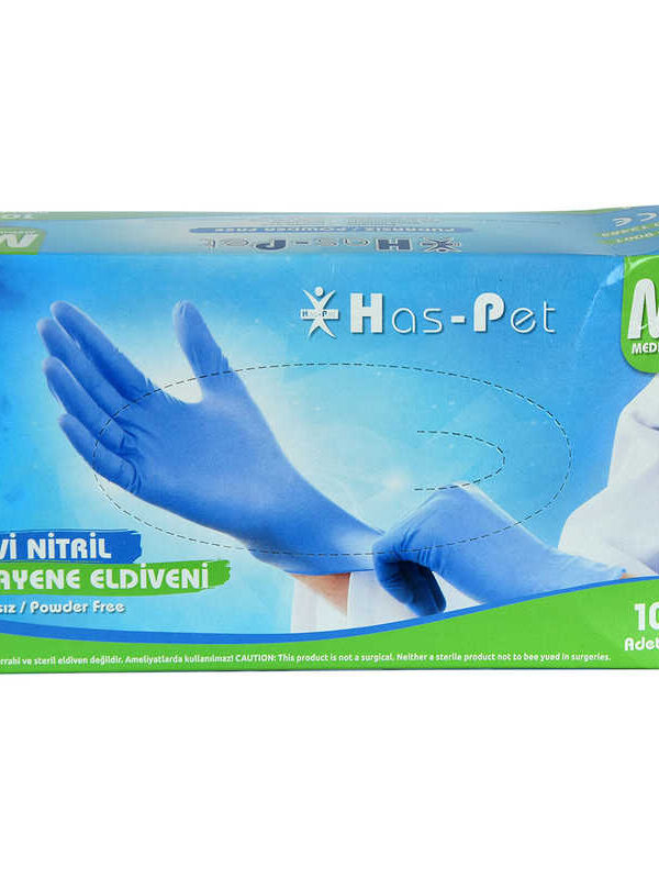 Pudrasız Mi Nitril Eldiven Orta Boy (M) 100 Lü Paket