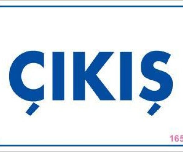 Çıkş Uyarı Levhası 17,5x25 KOD:1651