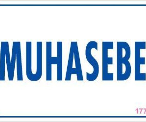 Muhasebe Uyarı Levhası 17,5x25 KOD:1773