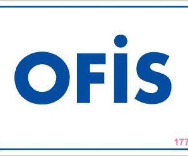Ofis Uyarı Levhası 17,5x25 KOD:1775