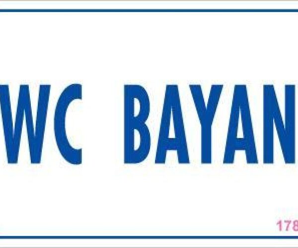 WC Uyarı Levhası 17,5x25 KOD:1784