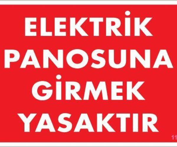 Elektrik Panosu Levhası 25x35 KOD:1118