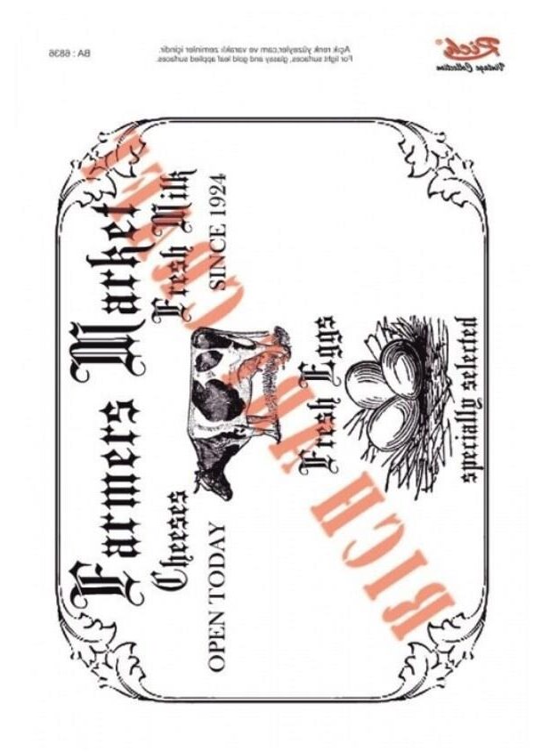 Rich 1334 Vintage Kolay Transfer 23x33 cm