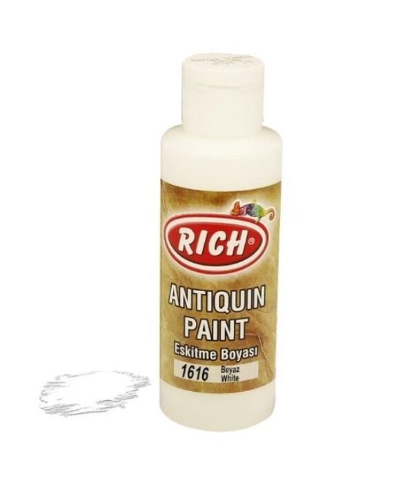 Rich 1616 Beyaz 120 ml Eskitme Ahşap Boyası
