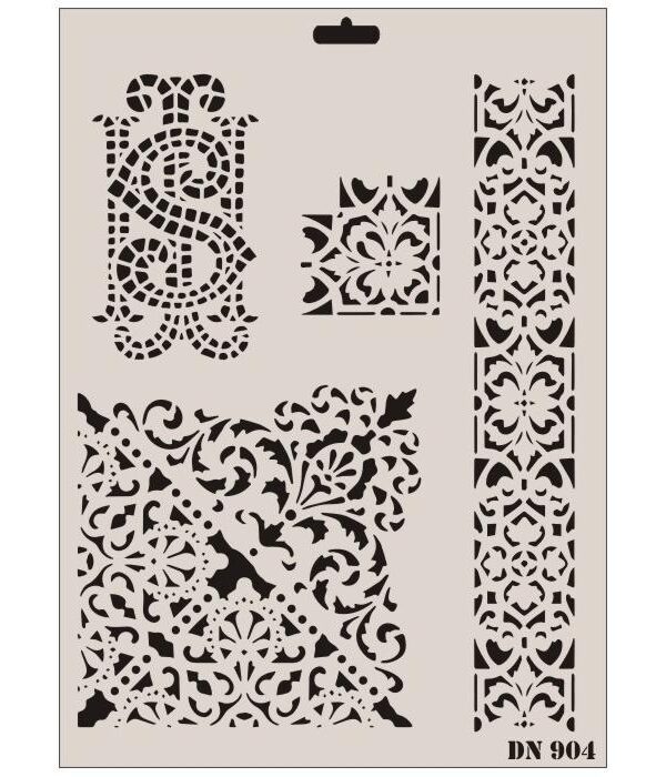 Rich Dantel Seri DN-904 Stencil 35x25 cm
