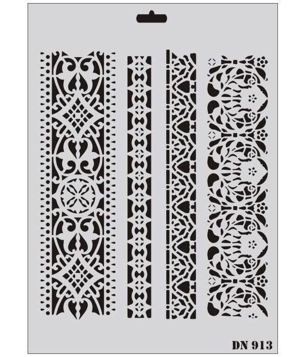 Rich Dantel Seri DN-913 Stencil 35x25 cm