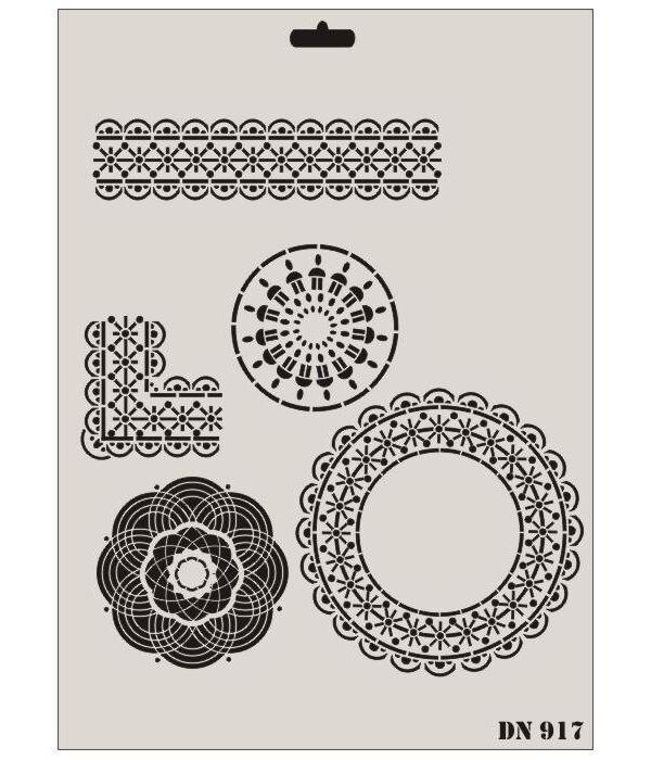 Rich Dantel Seri DN-917 Stencil 35x25 cm