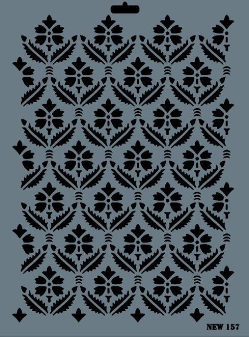 Rich New Seri N-157 Stencil 35x25 cm