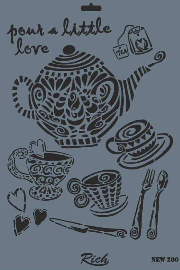 Rich New Seri N-200 Stencil 35x25 cm