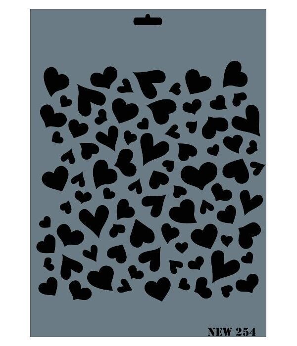 Rich New Seri N-254 Stencil 35x25 cm