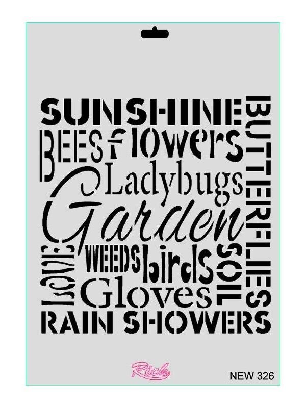 Rich New Seri N-326 Stencil 35x25 cm