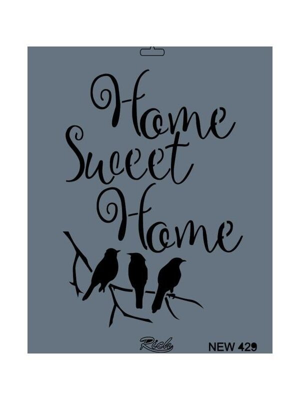 Rich New Seri N-429 Stencil 35x25 cm