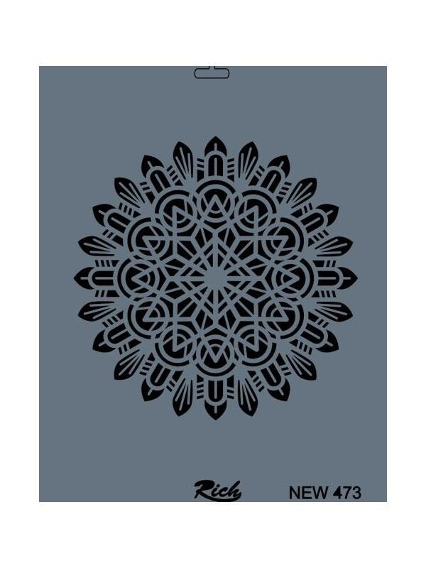 Rich New Seri N-473 Stencil 35x25 cm