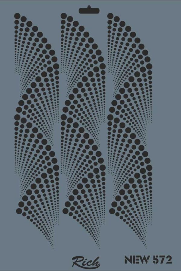 Rich New Seri N-572 Stencil 35x25 cm