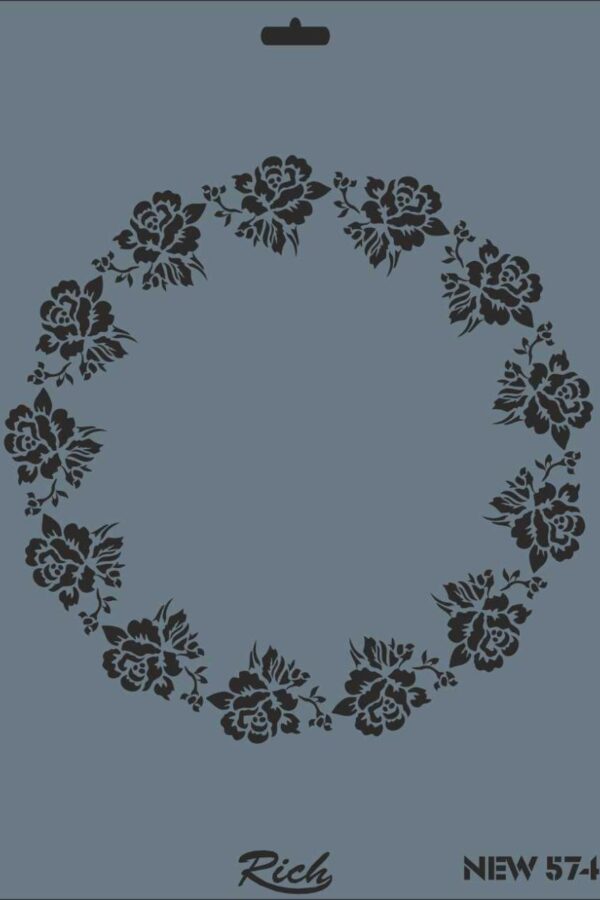 Rich New Seri N-574 Stencil 35x25 cm