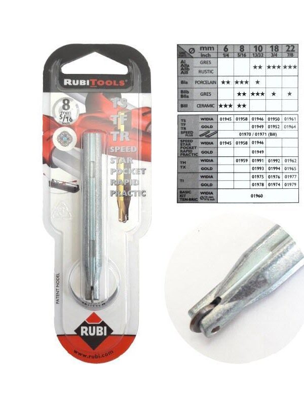 Rubi 8mm Seramik Kesme Elması 5/16 Elmas Uç