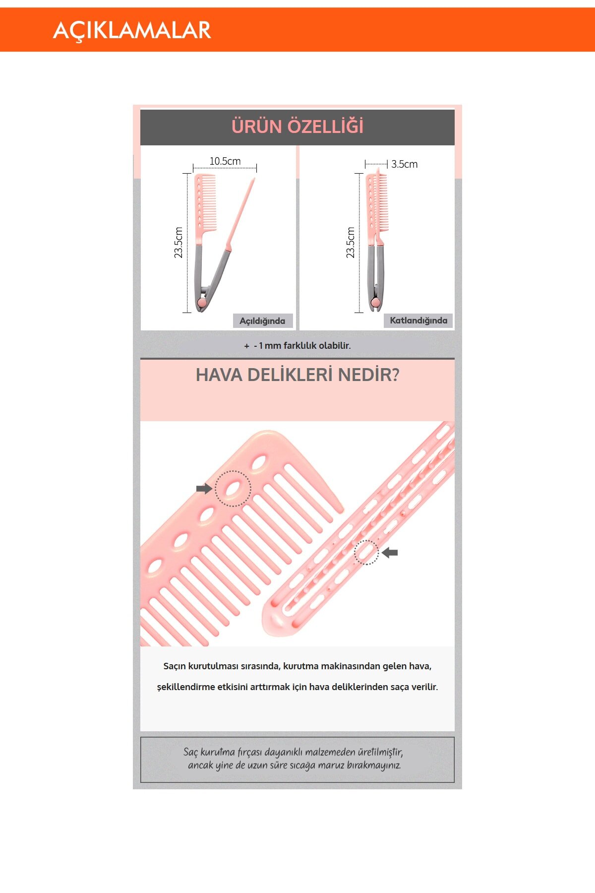 lara Kolay Şekil Veren Kurutma Fırçası APIEU Easy Hair Dry Brush - Görsel 5