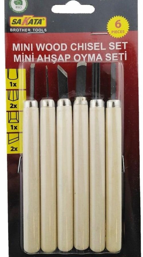 Sakata WD 1007 Ahşap Oyma Seti 6 Parça