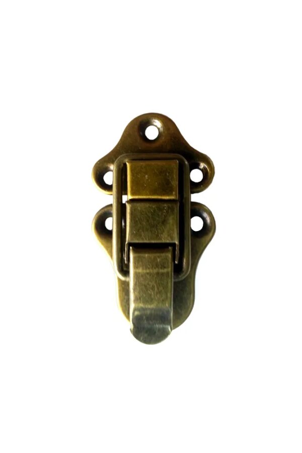 Sık, Kutu Klipsi, Ön Kilidi - 72x40mm, Antik, 100 Adet