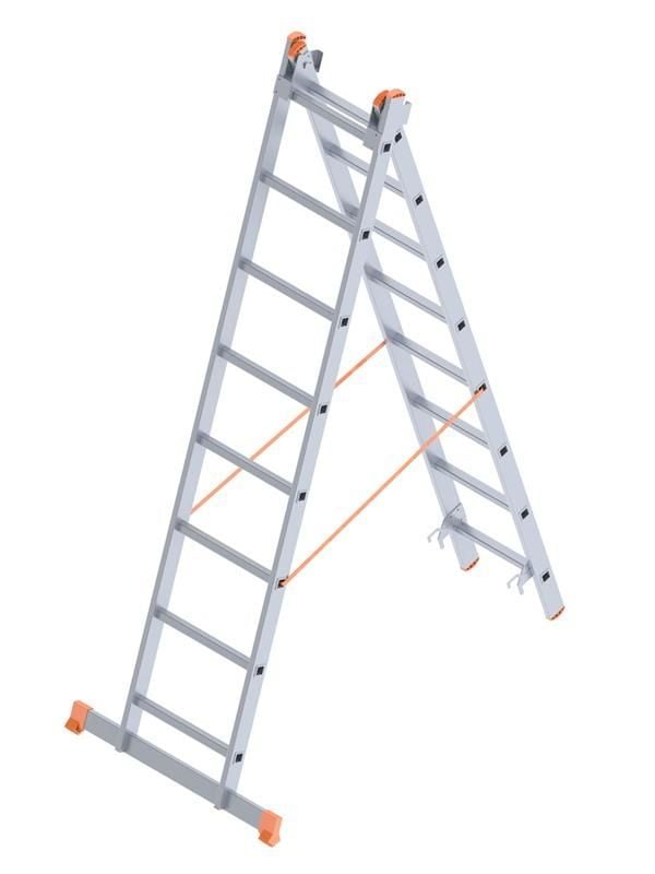 Saraylı 2X9 A Tipi Sürü Merdiven 4,94 Metre - Görsel 3
