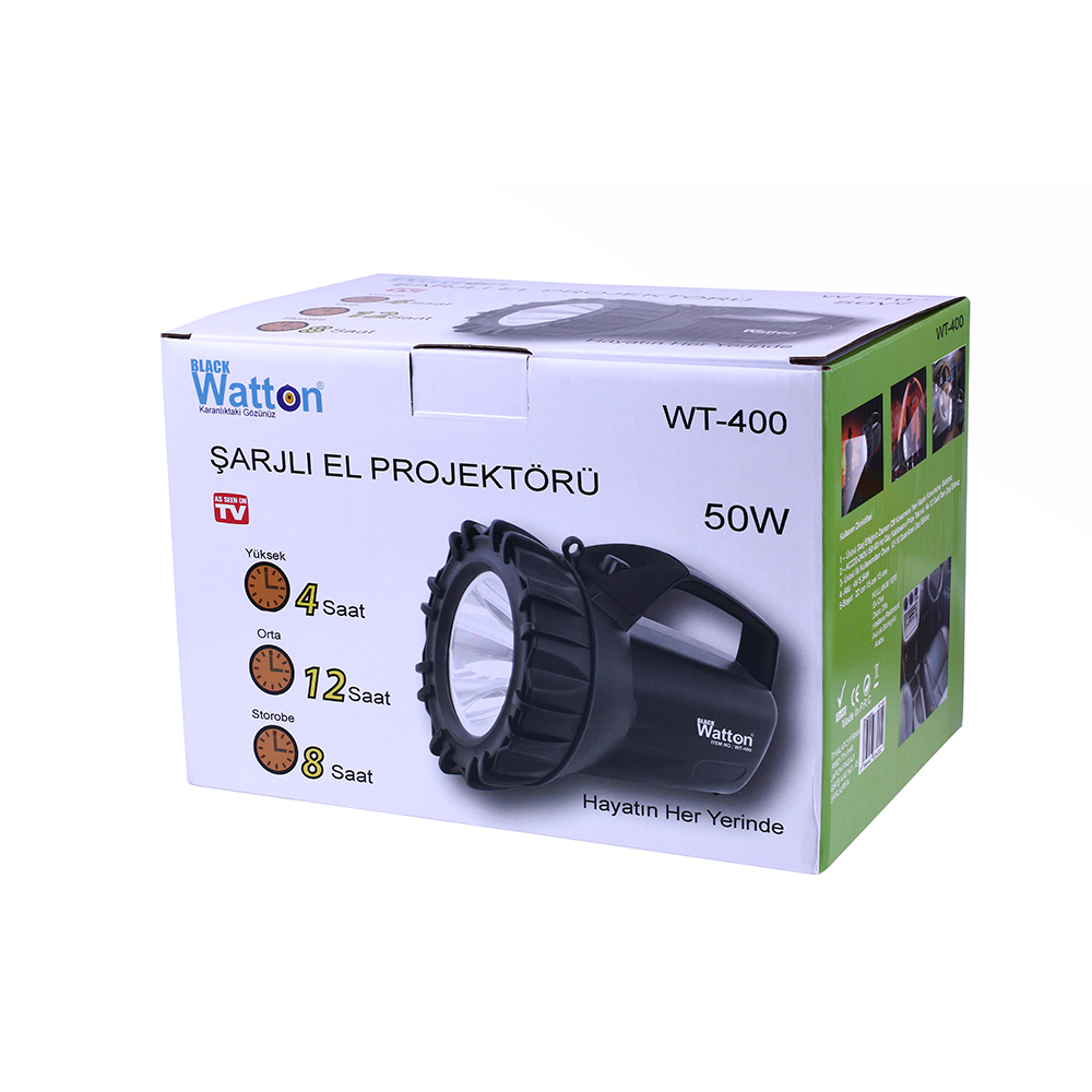 Şarjlı 50 W Büyük Fener Wt-400 - Görsel 3