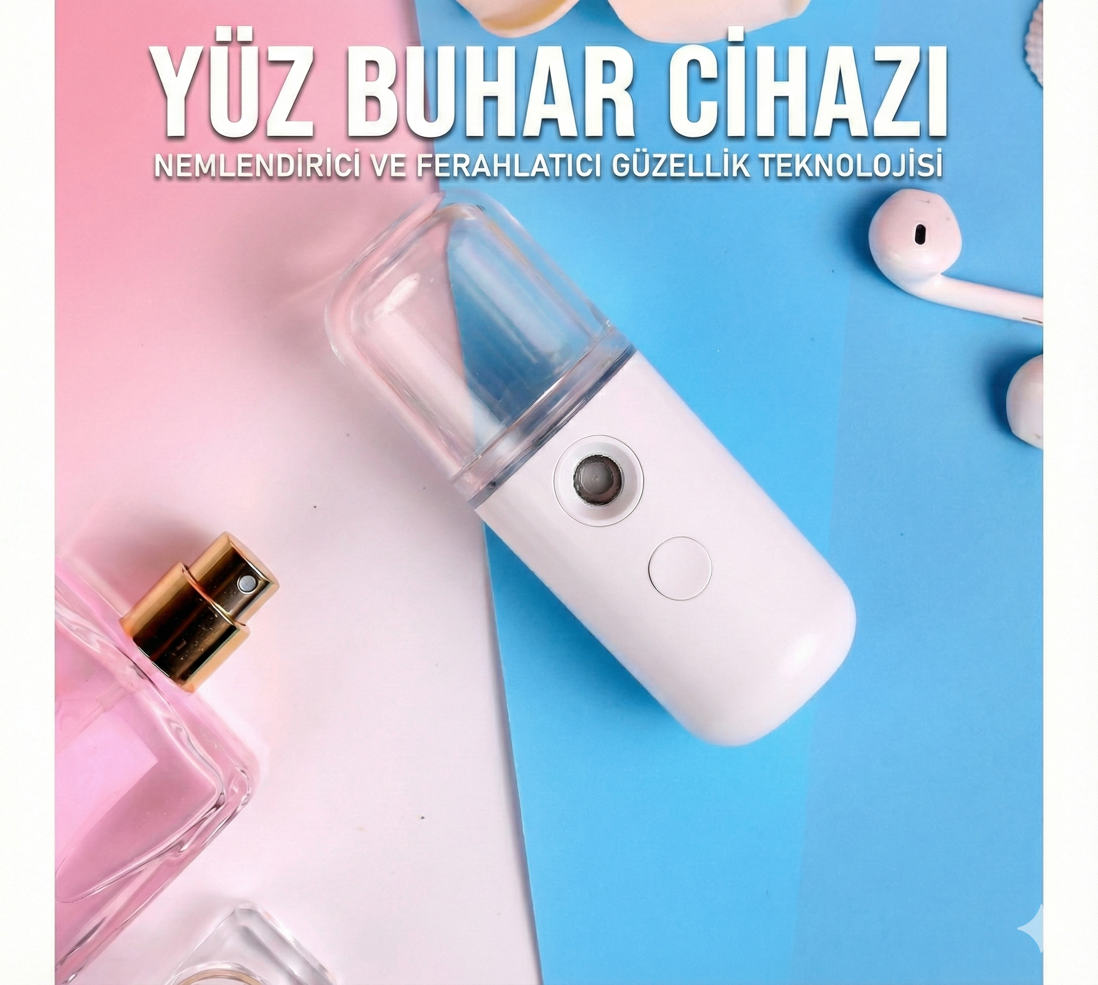 Şarjlı Mini Yüz Nemlendirici Dezenfektan Mist Sprayer