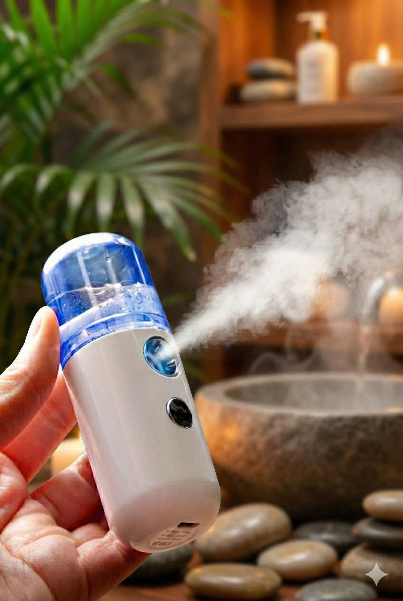 Şarjlı Mini Yüz Nemlendirici Dezenfektan Mist Sprayer - Görsel 2