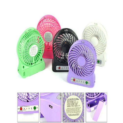 Şarjlı Taşınabilir Mini Fan - Vantilatör - Görsel 4