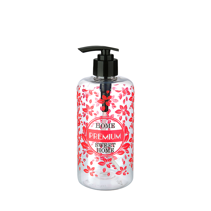 Şeffaf Sıvı Sabunluk Yuvarlak Plastik 500 ML