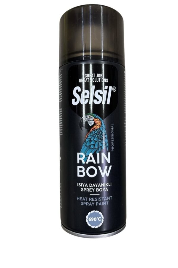Rainbow Akrilik Sprey Boya 690 Derece Isıya Dalı Siyah