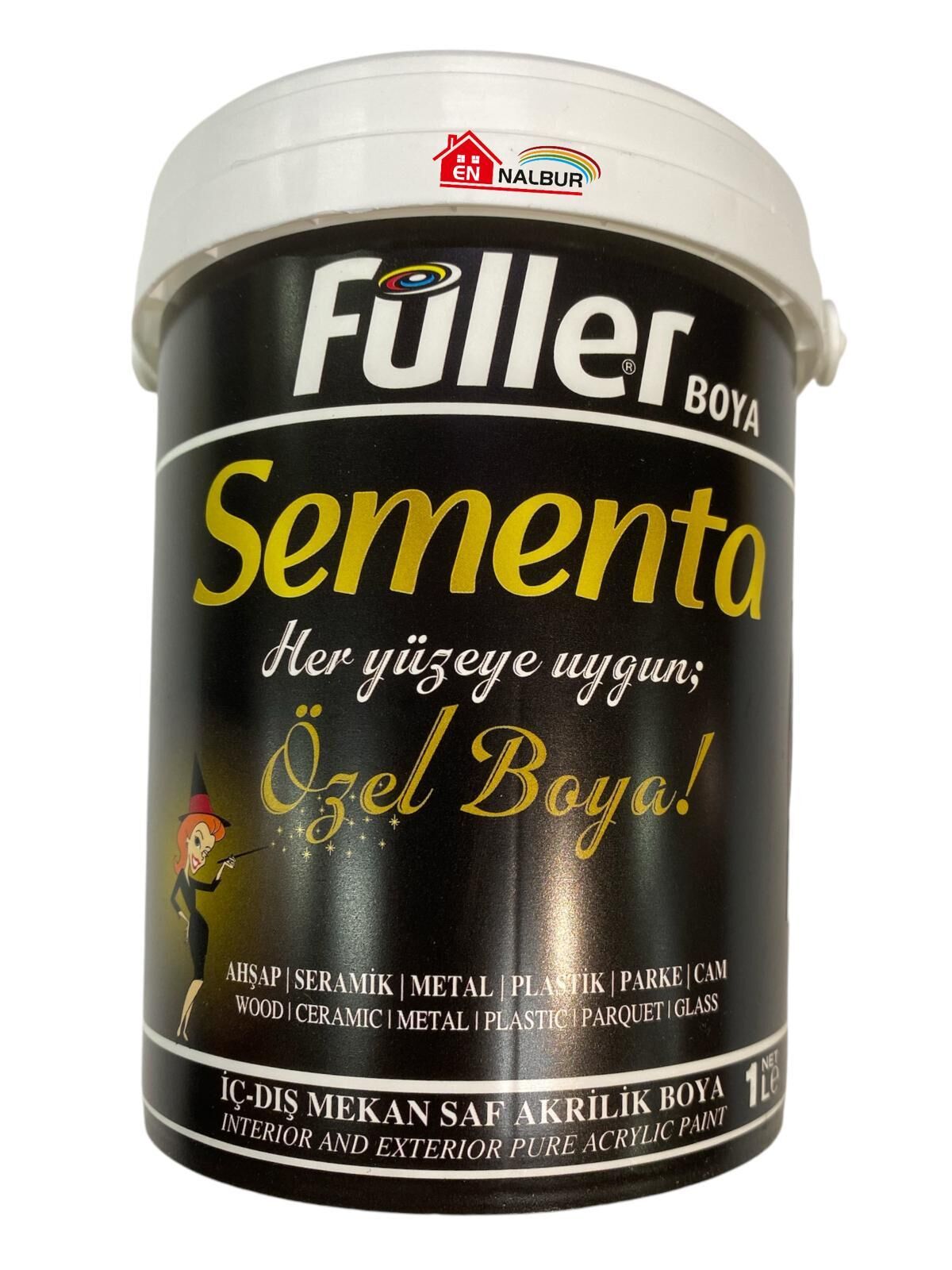 Sementa Özel Su Bazlı Saf Akrilik Boya 1 Litre Kızıl Kum