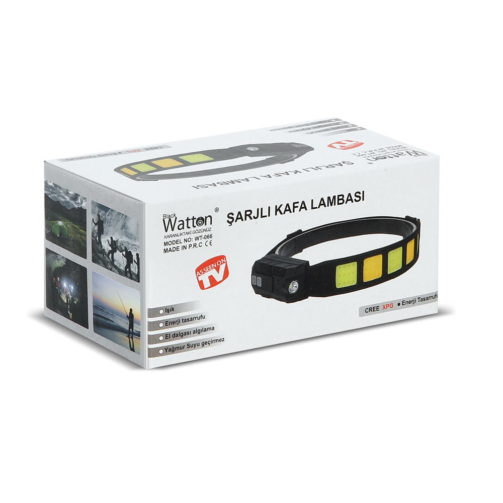 Sensörlü Cob XPG Led Kafa Lambası WT-066 - Görsel 2