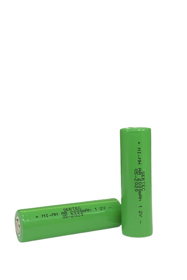 Sertec 1.2V 2000 Mah - AA - Ni-MH Şarjlı Pil - (Başsız / Flat Head)