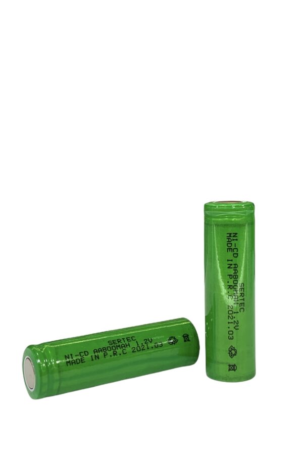 Sertec - 1.2V 800 Mah - AA - Ni-Cd Şarjlı Pil - (Başsız / Flat Head)