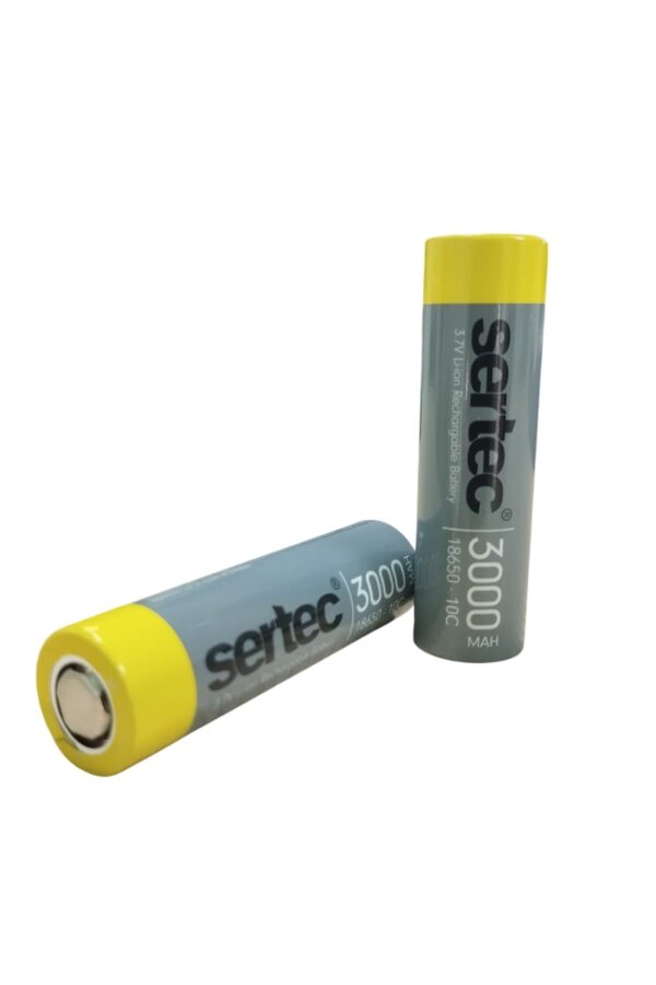 Sertec 18650 3.7V 3000 Mah 10C Li-Ion Şarjlı Pil