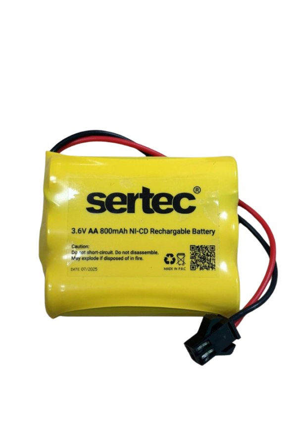 SERTEC 3.6V 3S1P AA 800 MAH KABLO + SİYAH KONNEKTÖRLÜ OYUNCAK PİLİ