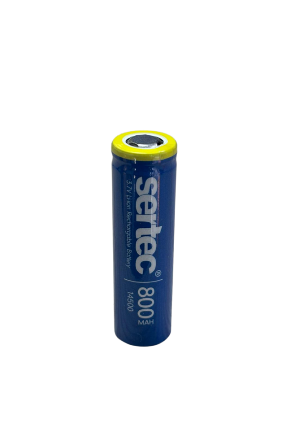Sertec 3.7V Li-ion 14500 AA - 800 mAh 3C Şarjlı Pil