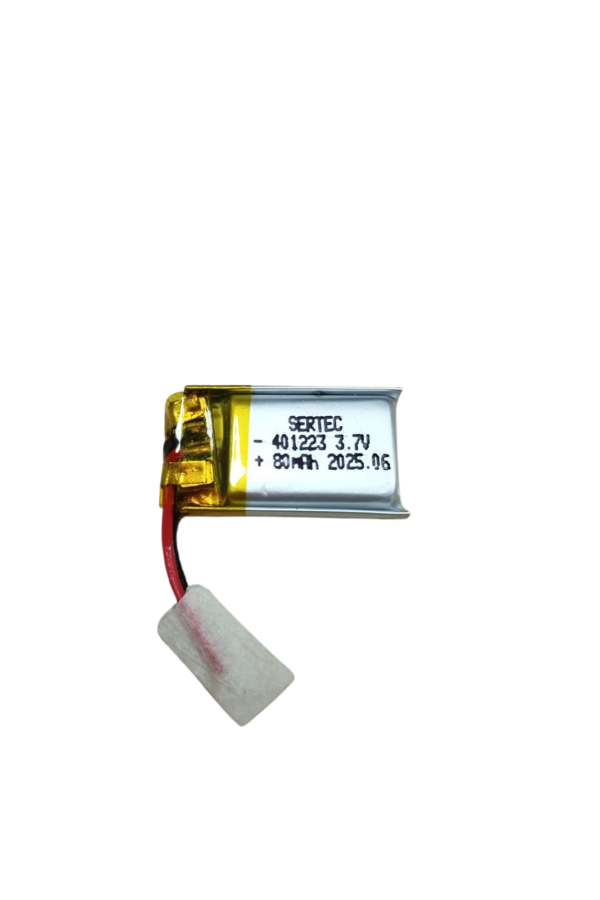 Sertec 401223 3.7V 80 mAh Li-Polymer Pil (Devreli/1.5A)